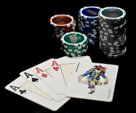 Casino cards and chips